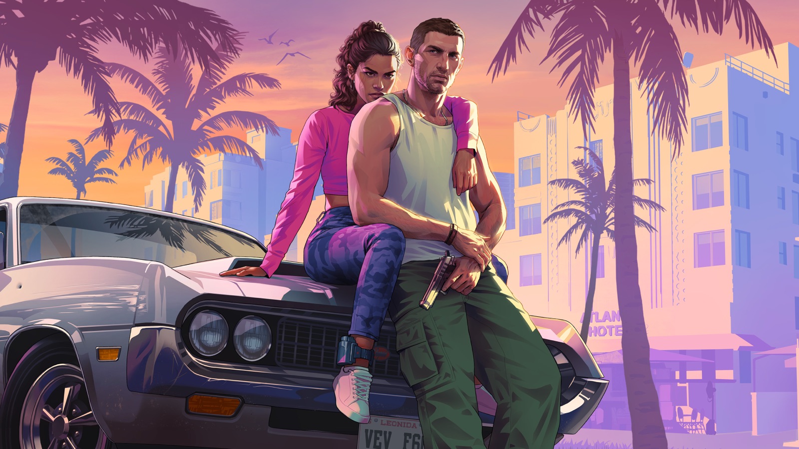 Jason Duval and Lucia Caminos — official GTA 6 artwork